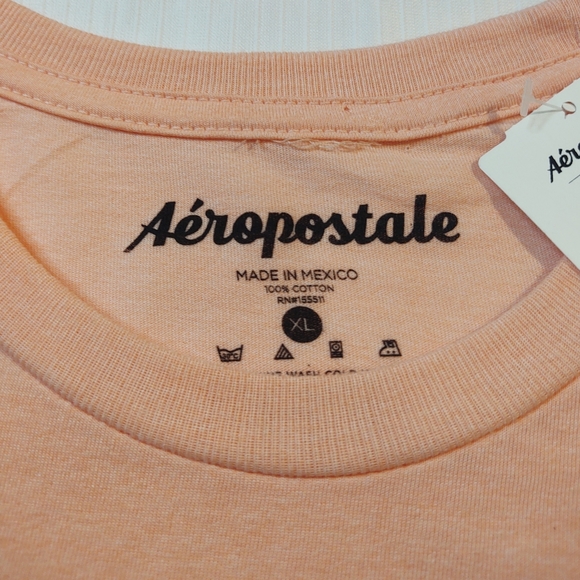 NWT Aeropostale Orange Short Sleeve Casual T Shirt Size XL - Picture 2 of 6
